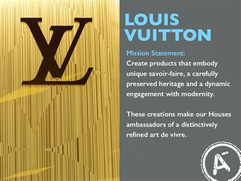 louis vuitton core values|louis vuitton mission statement.